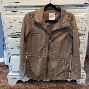 Madewell Olive Green Zip-Up Jacket. Women’s size small.